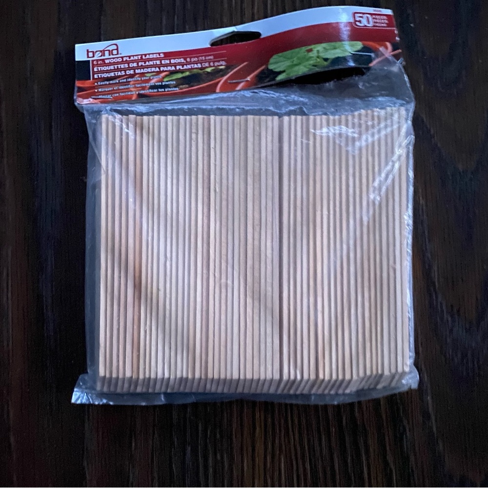 Bond 6” Wood Plant Label 47 count